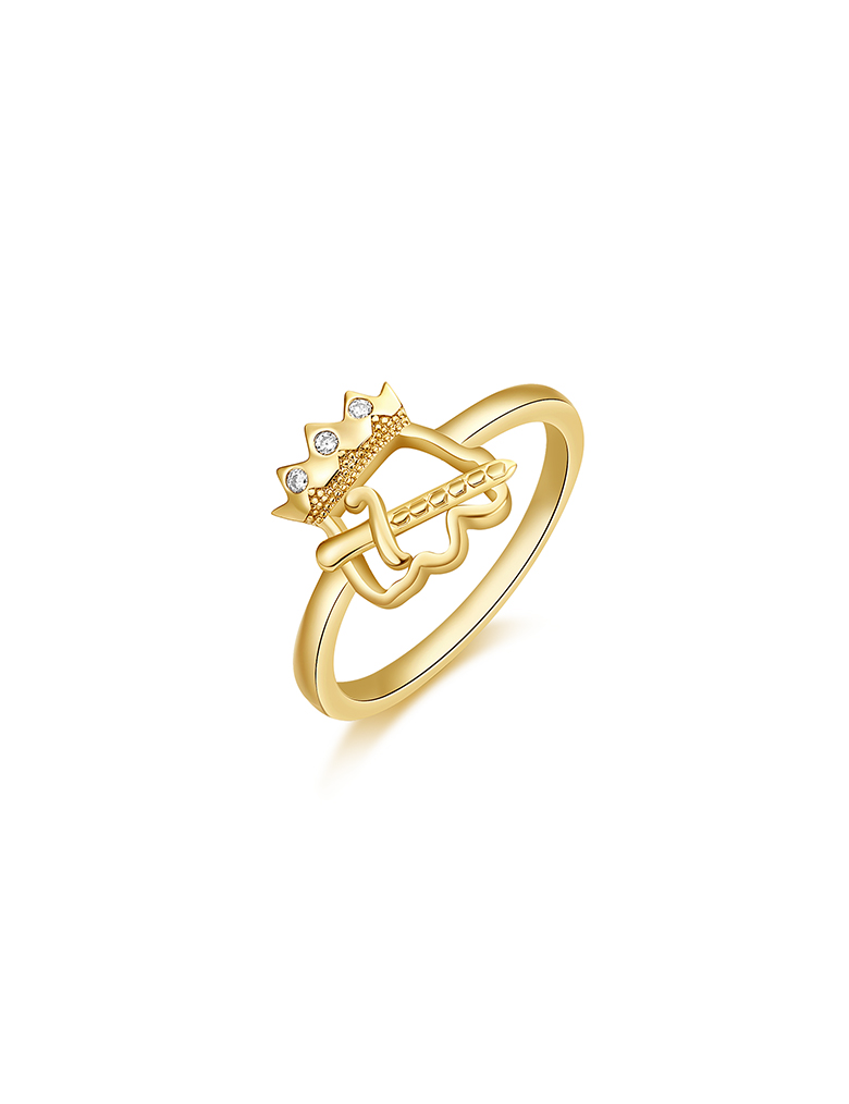 Ring• King&Queen Collection Golden King Ring - 国王皇后系列