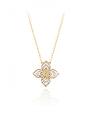 Necklace•Fritillary clover series clover metal necklace 