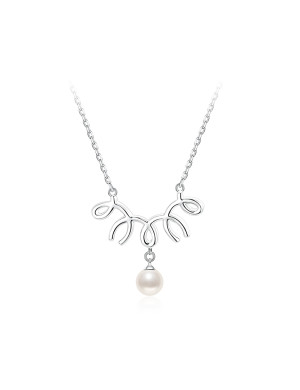 项链•蕾丝系列 Lace and pearl necklace 蕾丝珍珠项链