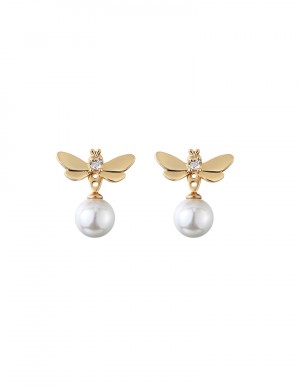 Earrings•Earrings For Fun Collection   Flying Pearl Earrings