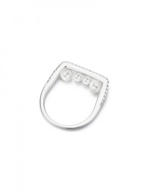 Ring• Diamond Pearls Collection Dazzling Diamond with Pearls Ring