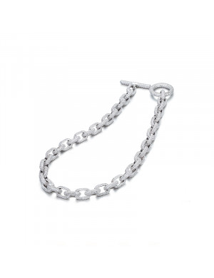 Necklace•Glam Ever X Akiiiko Co-Branded Zircon chain Cuban necklace