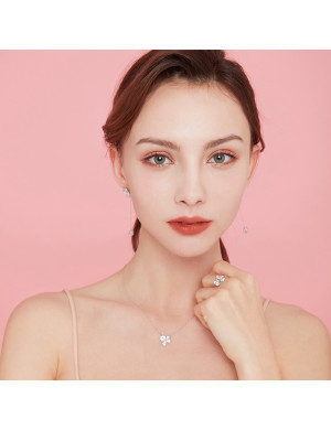 Necklace•The orchid series Orchid Zircon Necklace