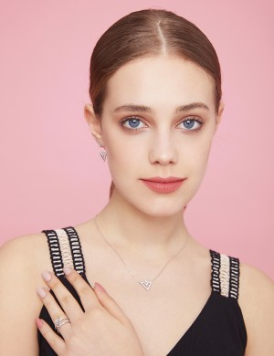 Earring• Lullaby Collection Double  triangle Earrings