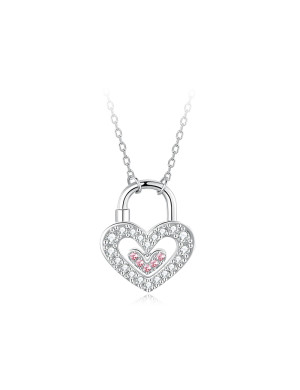 项链•心锁系列 Heart lock earrings 心锁项链