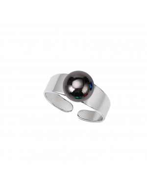 Ring•Fashion Collection The More The Merrier convertible ring+gray beads