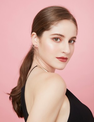 Earrings• Vintage Gold Collection Rose Bullet Earrings