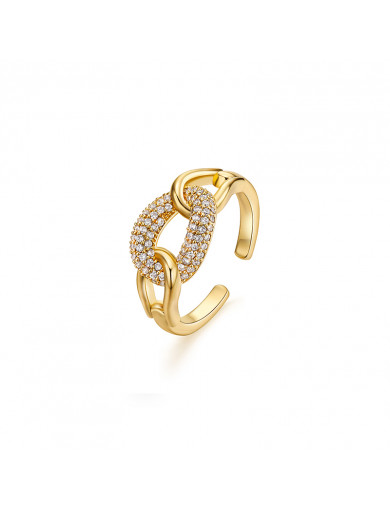 Ring•Glam Ever X Akiiiko Co-Branded Hollow zircon ring 