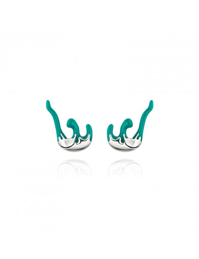 Earrings•Glam Ever X  WuJiaCheng Co-Branded Irregular the waves earrings