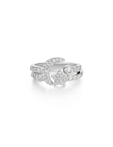 Ring•Moon&Star Collection Hug u