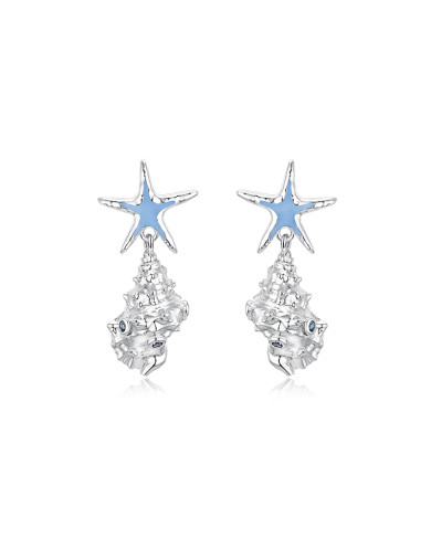 耳环•海岛系列 Starfish shell earrings 海星贝壳耳环