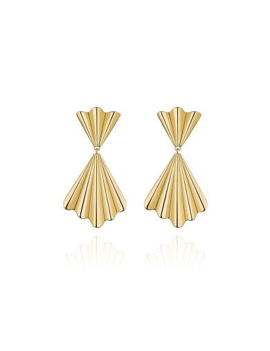 耳环•折扇系列 Folding fan earrings 折扇耳环