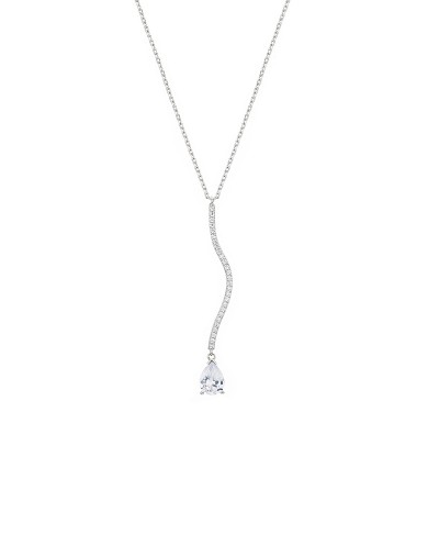 Necklace• Beach Holiday Collection Water Wave Diamond Necklace