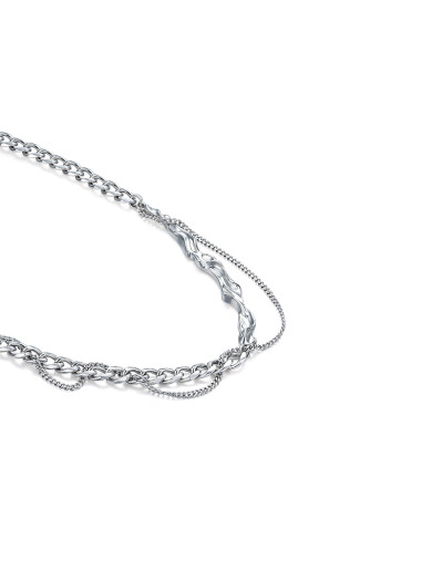 项链•潋滟系列 Irregular water ripple winding necklace不规则水波纹缠绕项链