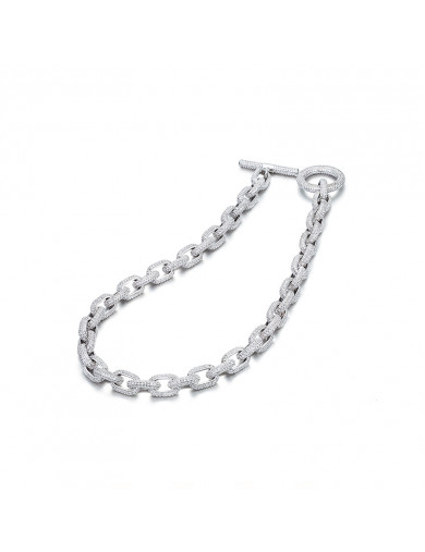 Necklace•Glam Ever X Akiiiko Co-Branded Zircon chain Cuban necklace