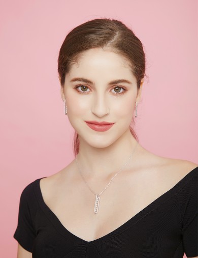 Necklace• Diamond Pearls Collection  Abacus Diamond Pearls Necklace