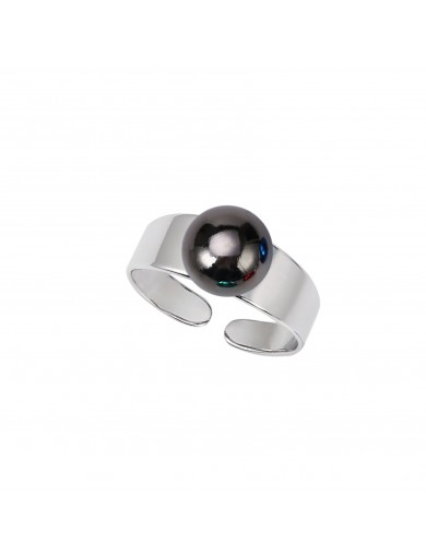 Ring•Fashion Collection The More The Merrier convertible ring+gray beads