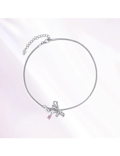 项链•丝带蝴蝶结系列 Ribbon bow collarbone chain 丝带蝴蝶结锁骨链