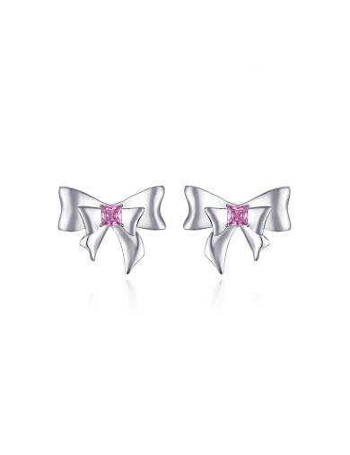 耳环•丝带蝴蝶结系列 Bow stud earrings 蝴蝶结耳钉