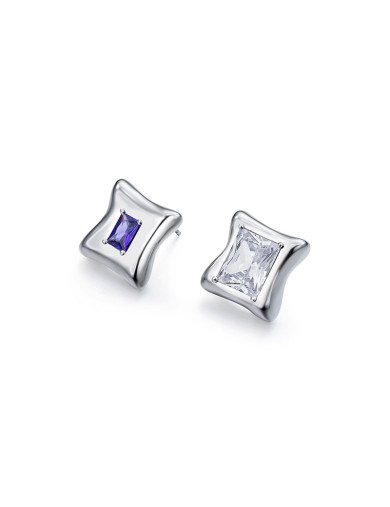 耳环•甜梦系列 Asymmetrical pillow stud earrings 不对称枕头耳钉