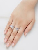 Ring•Firework Collection Platinum Fire Ring