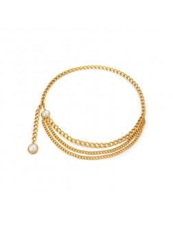 Waist chain•Glam Ever X Akiiiko Co-Branded Pearl metal chain Waist chain