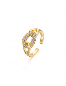Ring•Glam Ever X Akiiiko Co-Branded Hollow zircon ring 