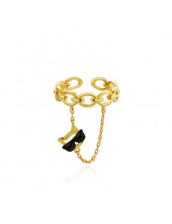 Ring•Glam Ever X WuJiaCheng Co-Branded Cat chain ring