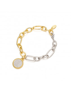 Bracelet•Glam Ever X Chen Ran co-branded zircon series Chain pendant disc bracelet 