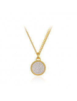 Necklace•Glam Ever X Chen Ran co-branded zircon seriesChain pendant disc necklace 