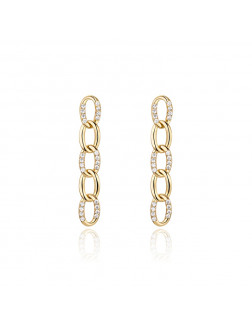 Earrings• Glam Ever X Akiiiko Co-Branded Zircon earrings in long chains 