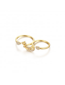 Ring•Mermaid series Mermaid Double Fingers Ring 