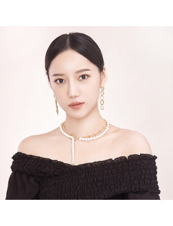 Necklace•Glam Ever X Akiiiko Co-Branded Merchandise pearl chain necklace 