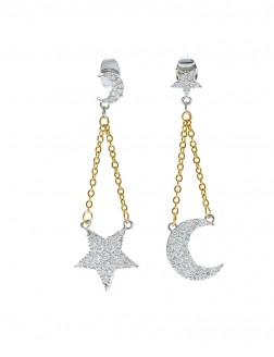 Earrings•Moon&Star Collection  Look at u