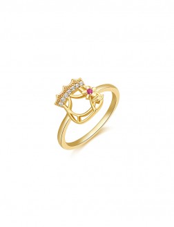 Ring• King&Queen Collection  Golden Queen Ring