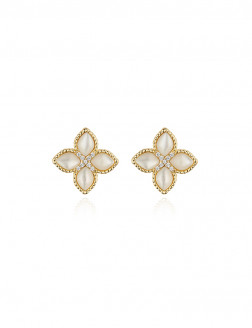 Earrings•Fritillary clover series  Clover Earstuds