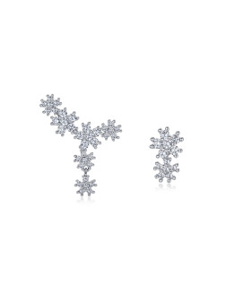耳环•樱花系列 Asymmetrical cherry blossom earrings 不对称樱花耳钉