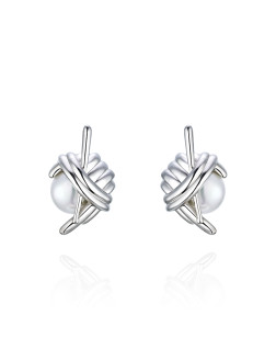 耳环•编织系列 Braided knot earrings 编织绳结耳钉
