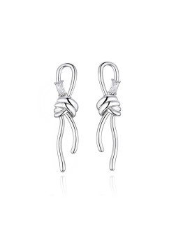 耳环•编织系列 Braided knot earrings 编织绳结耳环