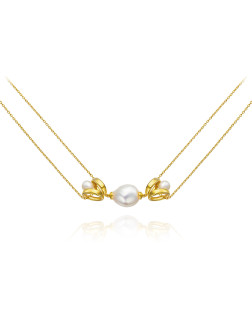 项链•巴洛克珍珠系列 Baroque imitation pearl pendant necklace 巴洛克仿珍珠吊坠项链