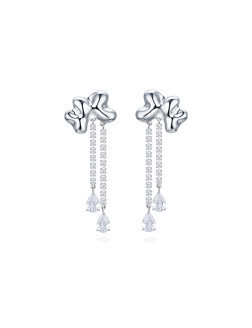 耳环•潋滟系列  Water ripple tassel earrings 水波纹流苏耳环