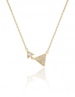 Necklace•  Lullaby Collection Double  triangle Necklace     