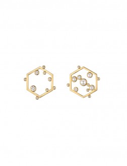 Earrings• Paper Cut Diamond Pearls Collection Paper Cut Diamond Earrings