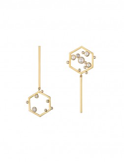 Earrings• Paper Cut Diamond Pearls Collection Paper Cut Diamond Pearls Earrings