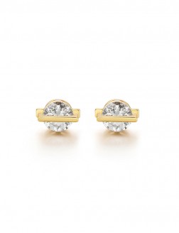 Earrings• Shining Diamond Collection Round Diamond Ear Studs