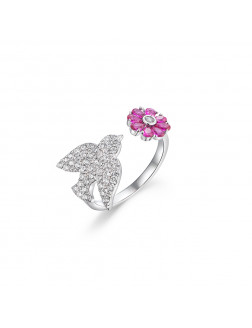 Ring•Birds and flowers series Amour in the Garden Ring 