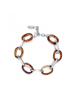 Bracelet•Glam Ever X Chen Ran resin series  Amber metal bracelet