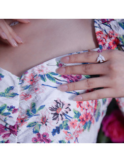 Ring•Birds and flowers series Amour in the Garden Ring 