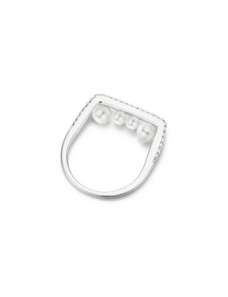 Ring• Diamond Pearls Collection Dazzling Diamond with Pearls Ring