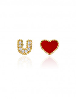 Earrings• Love You Collection I Love U Earstuds